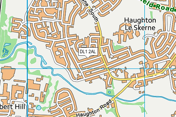 DL1 2AL map - OS VectorMap District (Ordnance Survey)