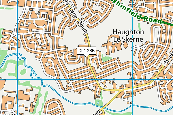 DL1 2BB map - OS VectorMap District (Ordnance Survey)