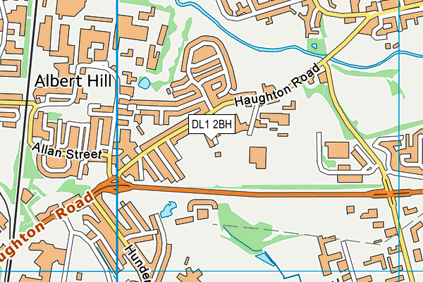 DL1 2BH map - OS VectorMap District (Ordnance Survey)