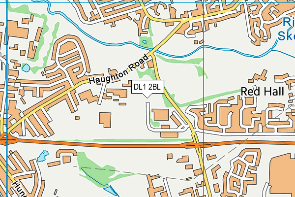 DL1 2BL map - OS VectorMap District (Ordnance Survey)