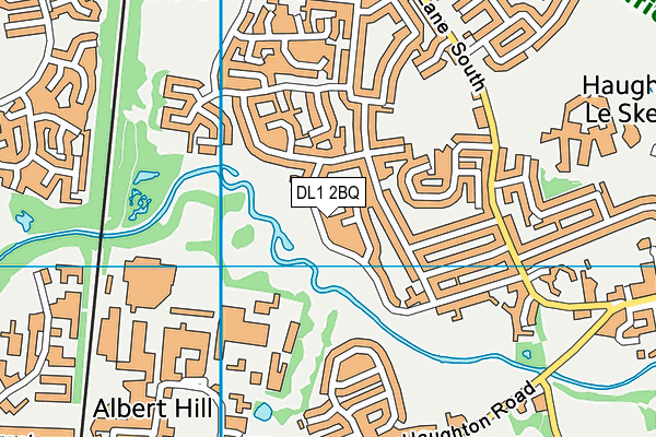 DL1 2BQ map - OS VectorMap District (Ordnance Survey)