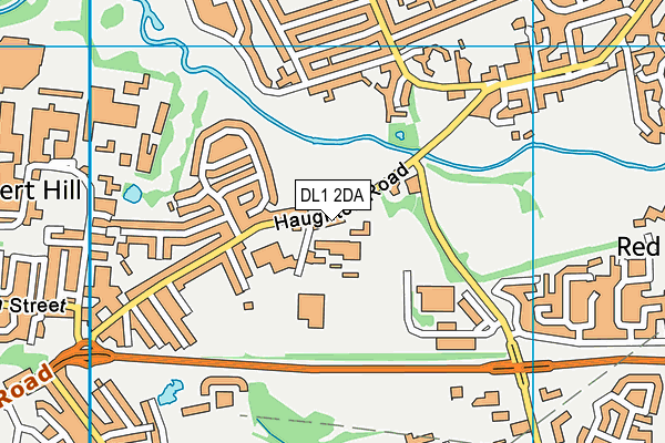 DL1 2DA map - OS VectorMap District (Ordnance Survey)