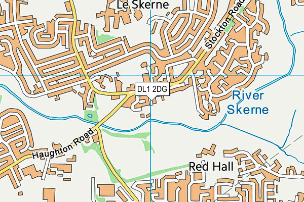 DL1 2DG map - OS VectorMap District (Ordnance Survey)