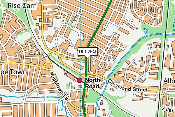 DL1 2EQ map - OS VectorMap District (Ordnance Survey)