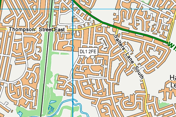 DL1 2FE map - OS VectorMap District (Ordnance Survey)