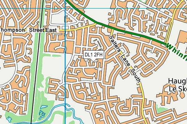 DL1 2FH map - OS VectorMap District (Ordnance Survey)