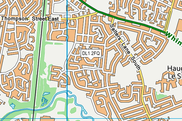 DL1 2FQ map - OS VectorMap District (Ordnance Survey)