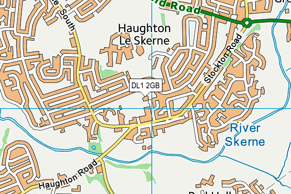 DL1 2GB map - OS VectorMap District (Ordnance Survey)