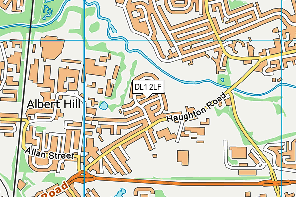 DL1 2LF map - OS VectorMap District (Ordnance Survey)