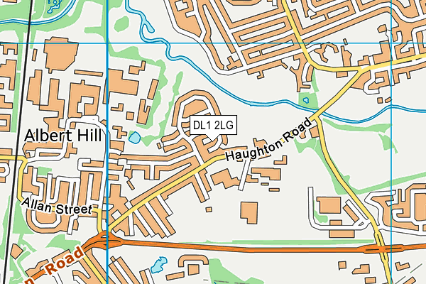 DL1 2LG map - OS VectorMap District (Ordnance Survey)