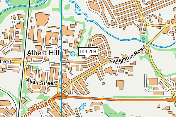 DL1 2LH map - OS VectorMap District (Ordnance Survey)