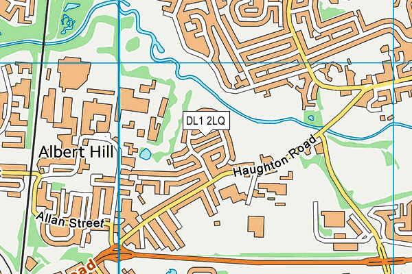 DL1 2LQ map - OS VectorMap District (Ordnance Survey)