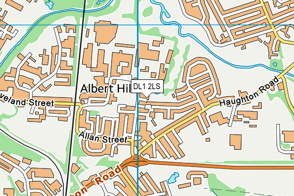 DL1 2LS map - OS VectorMap District (Ordnance Survey)