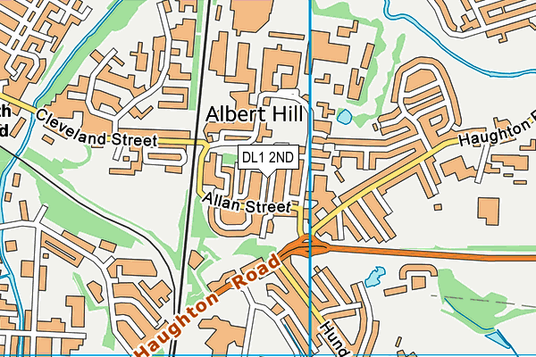 DL1 2ND map - OS VectorMap District (Ordnance Survey)