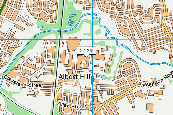 DL1 2NL map - OS VectorMap District (Ordnance Survey)