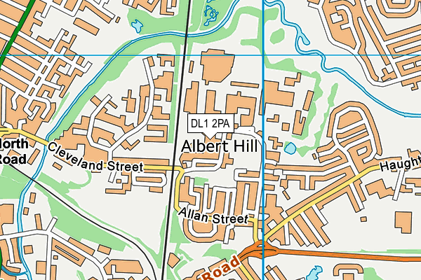 DL1 2PA map - OS VectorMap District (Ordnance Survey)