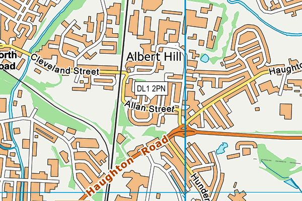 DL1 2PN map - OS VectorMap District (Ordnance Survey)