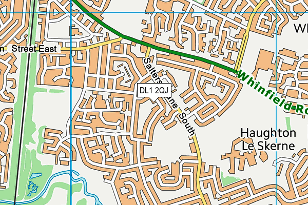 DL1 2QJ map - OS VectorMap District (Ordnance Survey)