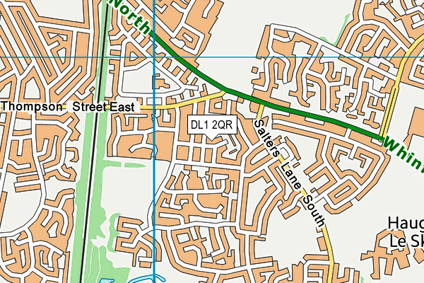 DL1 2QR map - OS VectorMap District (Ordnance Survey)