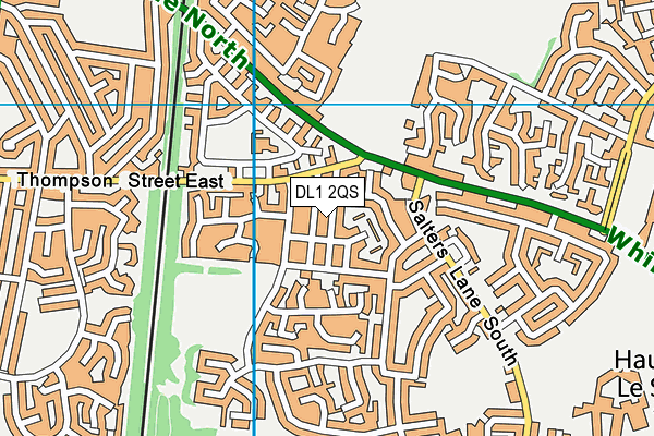 DL1 2QS map - OS VectorMap District (Ordnance Survey)