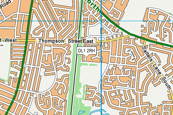 DL1 2RH map - OS VectorMap District (Ordnance Survey)