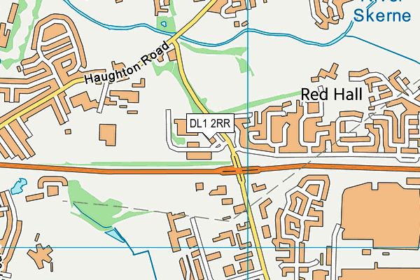 DL1 2RR map - OS VectorMap District (Ordnance Survey)