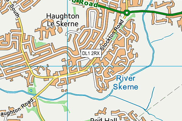 DL1 2RX map - OS VectorMap District (Ordnance Survey)
