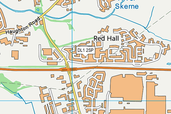 DL1 2SP map - OS VectorMap District (Ordnance Survey)