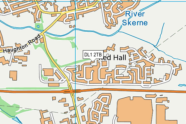 DL1 2TB map - OS VectorMap District (Ordnance Survey)
