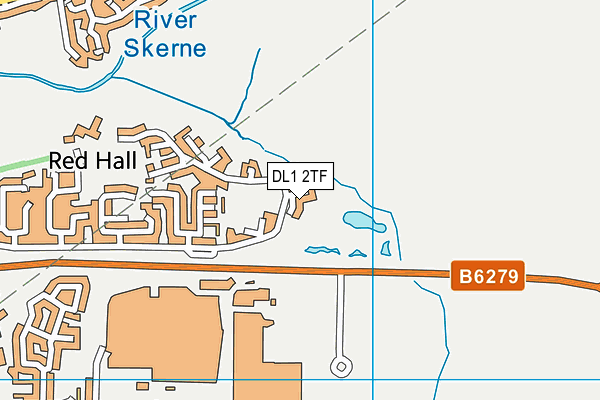 DL1 2TF map - OS VectorMap District (Ordnance Survey)