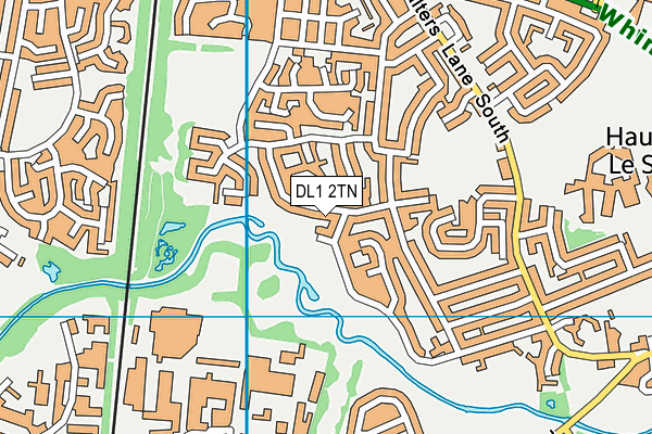 DL1 2TN map - OS VectorMap District (Ordnance Survey)