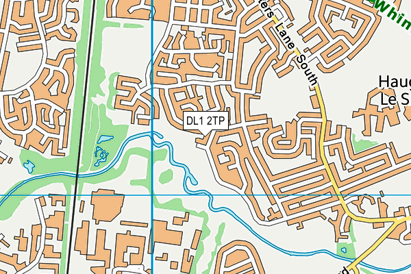 DL1 2TP map - OS VectorMap District (Ordnance Survey)
