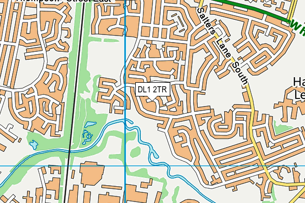 DL1 2TR map - OS VectorMap District (Ordnance Survey)