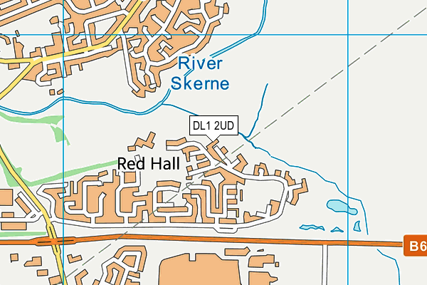 DL1 2UD map - OS VectorMap District (Ordnance Survey)