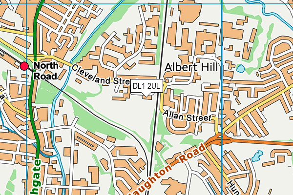 DL1 2UL map - OS VectorMap District (Ordnance Survey)