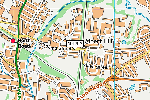 DL1 2UP map - OS VectorMap District (Ordnance Survey)