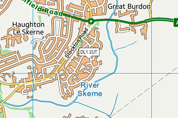 DL1 2UT map - OS VectorMap District (Ordnance Survey)