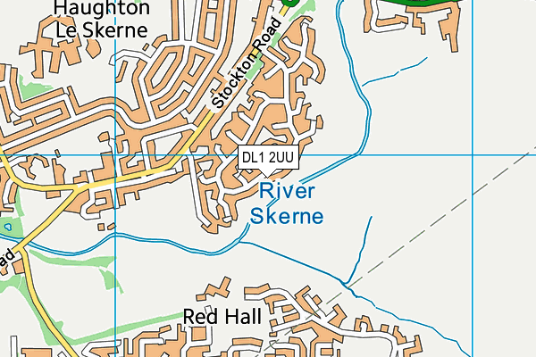 DL1 2UU map - OS VectorMap District (Ordnance Survey)