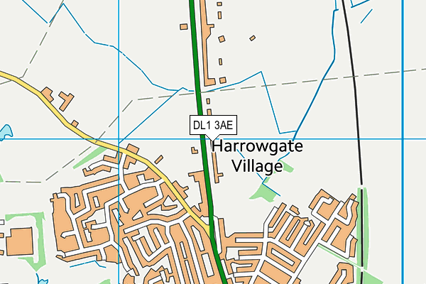 DL1 3AE map - OS VectorMap District (Ordnance Survey)