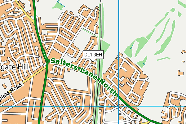 DL1 3EH map - OS VectorMap District (Ordnance Survey)