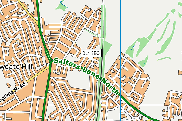 DL1 3EQ map - OS VectorMap District (Ordnance Survey)