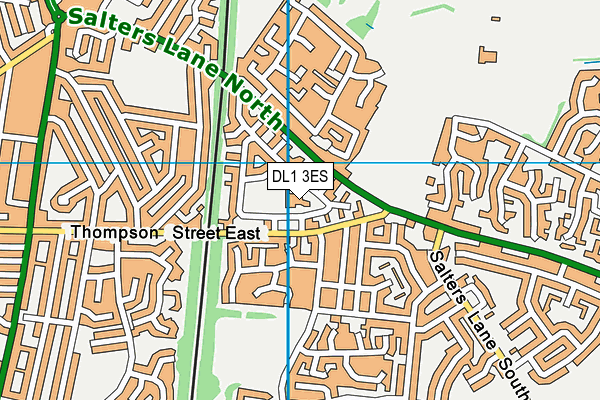 St Bede's Catholic Primary School map (DL1 3ES) - OS VectorMap District (Ordnance Survey)