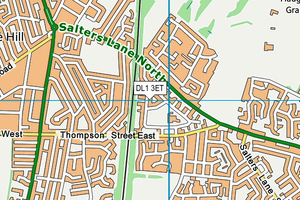 DL1 3ET map - OS VectorMap District (Ordnance Survey)