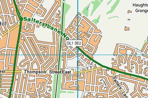 DL1 3EU map - OS VectorMap District (Ordnance Survey)