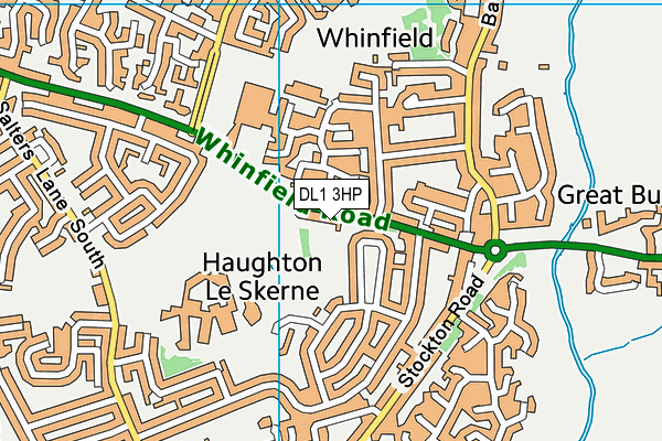 DL1 3HP map - OS VectorMap District (Ordnance Survey)