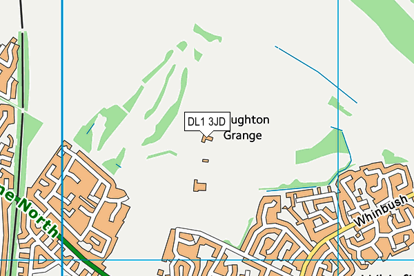DL1 3JD map - OS VectorMap District (Ordnance Survey)