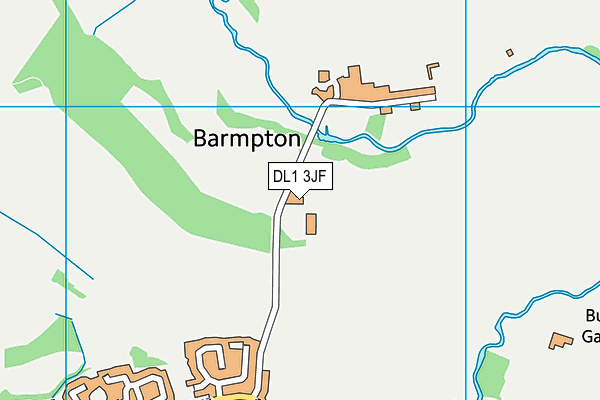 DL1 3JF map - OS VectorMap District (Ordnance Survey)