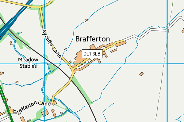 DL1 3LB map - OS VectorMap District (Ordnance Survey)