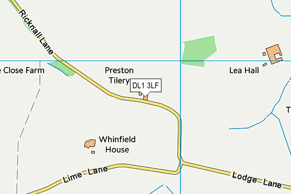 DL1 3LF map - OS VectorMap District (Ordnance Survey)