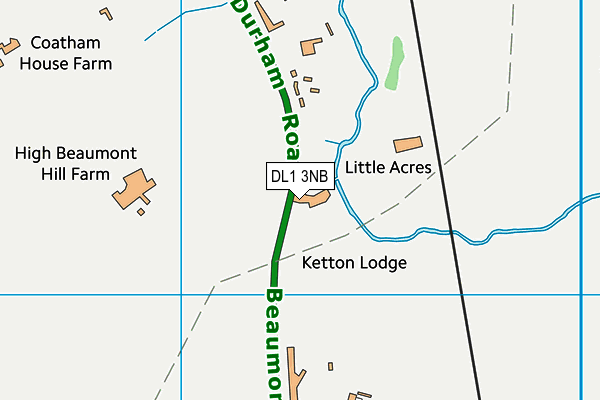 DL1 3NB map - OS VectorMap District (Ordnance Survey)